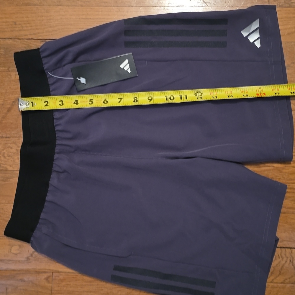 ADIDAS BRAND SIGNATURE BOYS GRAY ATHLETIC SHORTS SIZE LARGE 14-16 - Picture 11 of 13